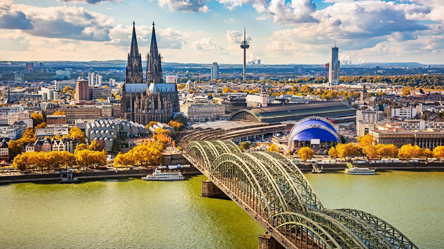 Aerial,View,Of,Cologne,,Germany